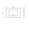 Rama decorativa Gewiss Chorus Geo 4 module Rubin GW16404VR