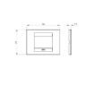 Rama decorativa Gewiss Chorus Geo 3 module Bleumarin GW16403VB