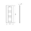 Rama decorativa Gewiss Chorus Geo International 6 module alba GW16427TB