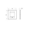 Rama decorativa Gewiss Chorus Geo International 2 module Ivoire GW16422TI