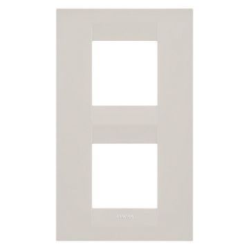 Rama decorativa Gewiss Chorus Geo International 4 module Ivoire GW16424TI