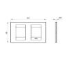 Rama decorativa Gewiss Chorus Geo International 4 module Canepa GW16423TC
