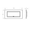 Rama decorativa Gewiss Chorus Lux 6 module Aluminiu monocrom GW16206XA