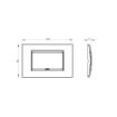 Rama decorativa Gewiss Chorus Lux 4 module Gri Sticla GW16204CG