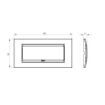Rama decorativa Gewiss Chorus Lux 6 module Aluminiu texturat GW16206MS