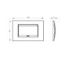 Rama decorativa Gewiss Chorus Lux 4 module Ardezie GW16204VA