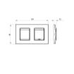 Rama decorativa Gewiss Chorus Lux International 4 module Alba GW16223TB