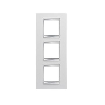Rama decorativa Gewiss Chorus Lux International 6 module Alba GW16227TB