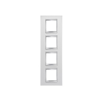 Rama decorativa Gewiss Chorus Lux International 8 module alba GW16229TB