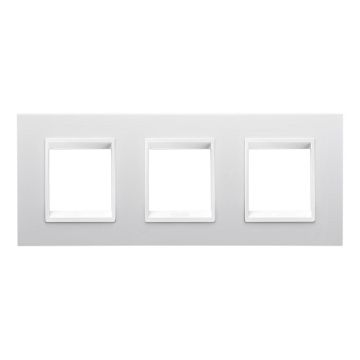 Rama decorativa Gewiss Chorus Lux International 6 module Alb Monochrome GW16226YB