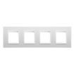 Rama decorativa Gewiss Chorus Lux International 8 module Alb Monochrome GW16228YB