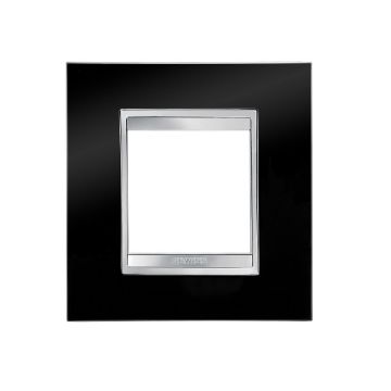 Rama decorativa Gewiss Chorus Lux International 2 module Negru GW16222TN
