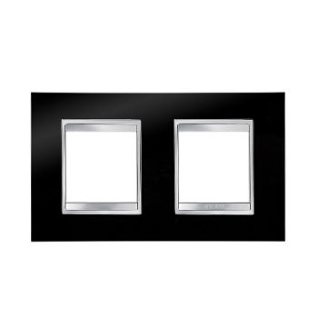 Rama decorativa Gewiss Chorus Lux International 4 module Negru GW16223TN