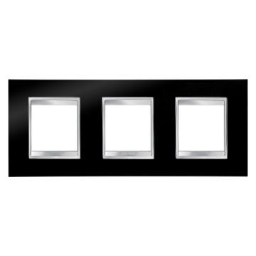 Rama decorativa Gewiss Chorus Lux International 6 module Negru GW16226TN