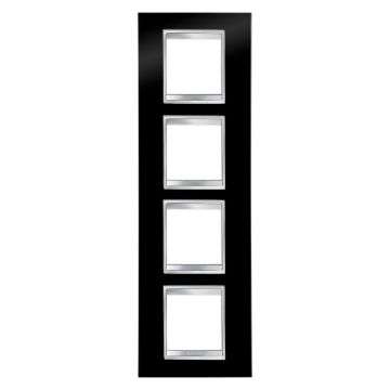 Rama decorativa Gewiss Chorus Lux International 8 module Negru Toner GW16229TN