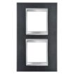 Rama decorativa Gewiss Chorus Lux International 4 module Ardezie GW16224VA