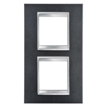 Rama decorativa Gewiss Chorus Lux International 4 module Ardezie GW16224VA