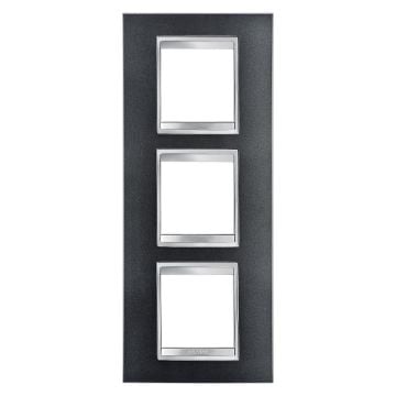 Rama decorativa Gewiss Chorus Lux International 6 module Ardezie GW16227VA