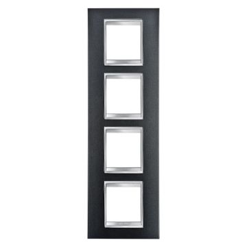 Rama decorativa Gewiss Chorus Lux International 8 module Ardezie GW16229VA