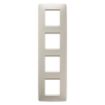Rama decorativa Gewiss Chorus One International 8 module Ivoire GW16129TI