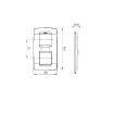 Rama decorativa Gewiss Chorus One International 4 module Canepa GW16124TC