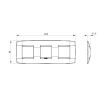 Rama decorativa Gewiss Chorus One International 6 module Canepa GW16126TC