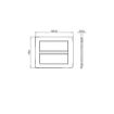 Rama decorativa Gewiss Chorus Monochrome One 12 module alb GW16112TB