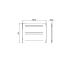 Rama decorativa Gewiss Chorus Monochrome One 12 module alb GW16112TB