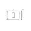 Rama decorativa Gewiss Chorus Monochrome One Alb Satinat 1 modul GW16101VW