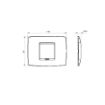 Rama decorativa Gewiss Chorus Monochrome One Alb Satinat 2 module GW16102VW