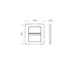 Rama decorativa Gewiss Chorus Monochrome One Alb Satinat 4+4 module GW16108VW