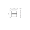 Rama decorativa Gewiss Chorus Monochrome One Alb Satinat 4+4 module GW16108VW