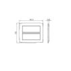 Rama decorativa Gewiss Chorus Monochrome One Alb Satinat 12 module GW16112VW