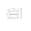 Rama decorativa Gewiss Chorus Monochrome One Alb Satinat 12 module GW16112VW