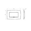 Rama decorativa Gewiss Chorus Monochrome One Bej Satinat 4 module GW16104VL