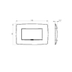 Rama decorativa Gewiss Chorus Monochrome One Bej Satinat 4 module GW16104VL