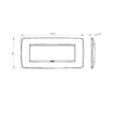 Rama decorativa Gewiss Chorus Monochrome One Bej Satinat 6 module GW16106VL