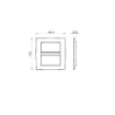 Rama decorativa Gewiss Chorus Monochrome One Bej Satinat 8 module GW16108VL