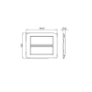 Rama decorativa Gewiss Chorus Monochrome One Bej Satinat 12 module GW16112VL