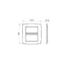 Rama decorativa Gewiss Chorus Monochrome One Titan 8 module GW16108VT