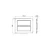 Rama decorativa Gewiss Chorus Monochrome One 12 module titan GW16112VT