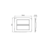 Rama decorativa Gewiss Chorus Monochrome One 12 module titan GW16112VT