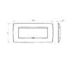 Rama decorativa Gewiss Chorus One 6 module neagra GW16106TN