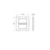 Rama decorativa Gewiss Chorus Monochrome One Negru Satinat 8 module GW16108VN