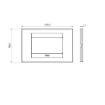 Rama decorativa Gewiss Chorus Monochrome Geo Titan 4 module GW16404VT