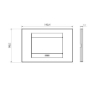 Rama decorativa Gewiss Chorus Monochrome Geo Titan 4 module GW16404VT