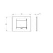 Rama decorativa Gewiss Chorus Monochrome Geo Titan 3 module GW16403VT