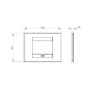 Rama decorativa Gewiss Chorus Monochrome Geo Titan 3 module GW16403VT