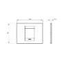 Rama decorativa Gewiss Chorus Monochrome Geo 2 module Titan GW16402VT