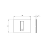 Rama decorativa Gewiss Chorus Monochrome Geo Titan 1 modul GW16401VT